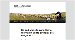 Desktop Screenshot of gottlosenstammtisch.de